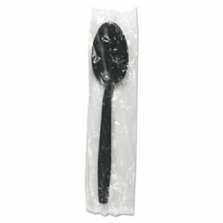 RAZOREDGE BWK Heavyweight Wrapped Polypropylene Cutlery Teaspoon, Black RA3193409
